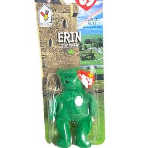 TY McDonalds’ Teenie Beanie Baby Mini ERIN the Bear 1997 RETIRED Still SEALED